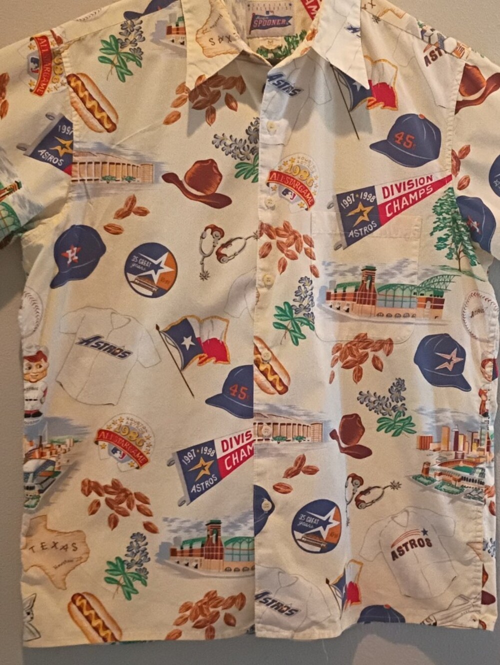 REYN SPOONER/HOUSTON ASTROS-Sz M-VTG Legacy 1997-1998 Champs-MLB Fans Texas